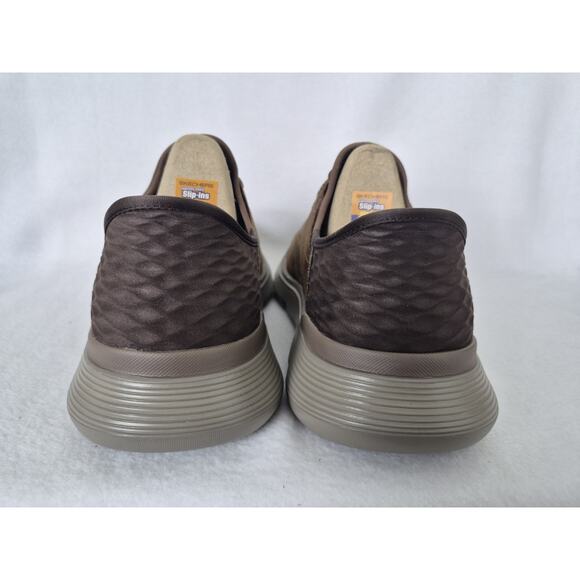 Skechers Men's Slip-Ins Sz 10.5 Brown Garza-Gervin Gogamat Arch Memory Foam Wide - Picture 5 of 9